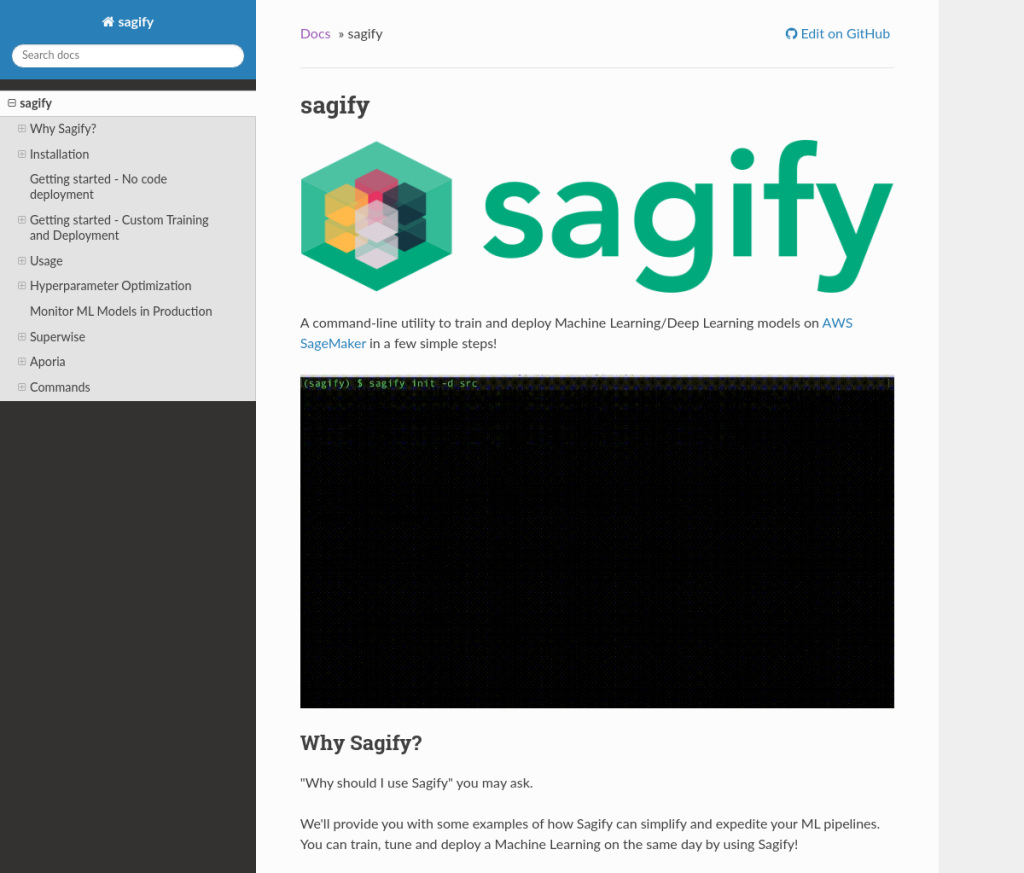 Sagify Developer Tools