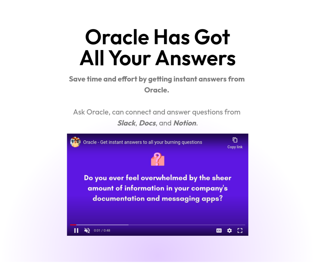 Oracle Productivity