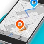 Aplicativo de GPS ao vivo para encontrar a melhor rota