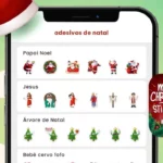 Aplicativo gratuito com figurinha de Natal para enviar no WhatsApp