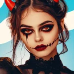 Aplicativo para testar maquiagem de Halloween nas suas fotos