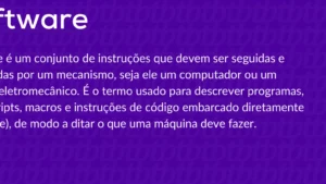 O que é software?