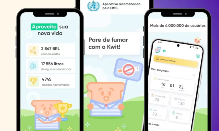 kwit aplicativo que acompanha seu progresso no tratamento para parar de fumar b9113878