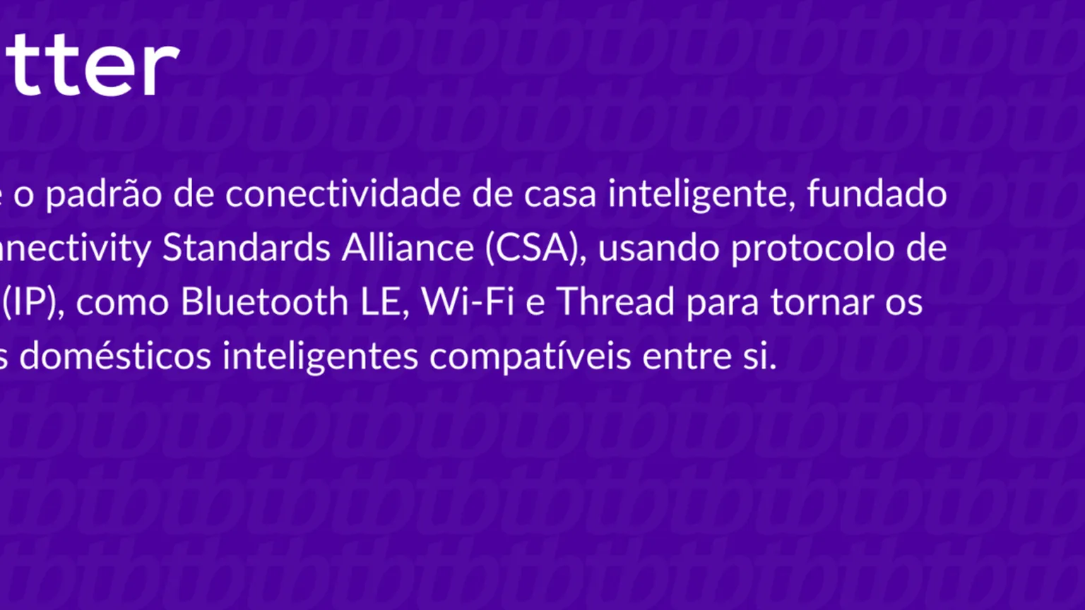 o que matter padr o para casa conectada 25516163
