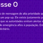 O que é SMS Classe 0?
