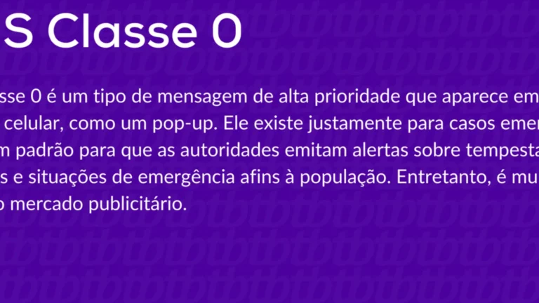 o que sms classe 0 b1c4fe4e