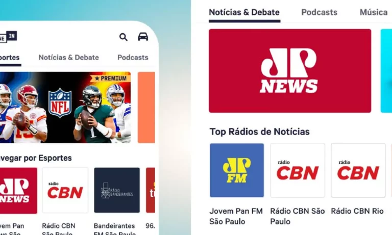 tunein r dio aplicativo gratuito com podcasts de esportes 11240deb