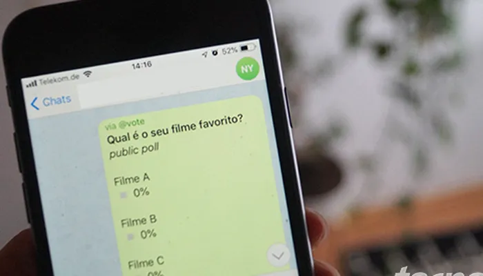 como fazer uma enquete no telegram vote 80d96240