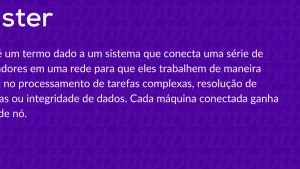 O que é um cluster em computação?