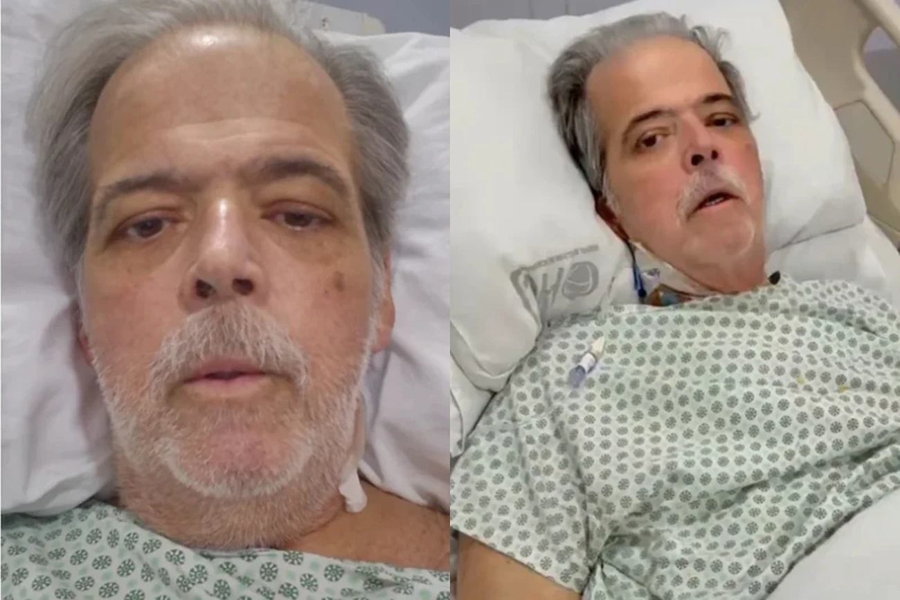 Ator Claudio Cinti recebe alta após 2 meses internado e critica hospital